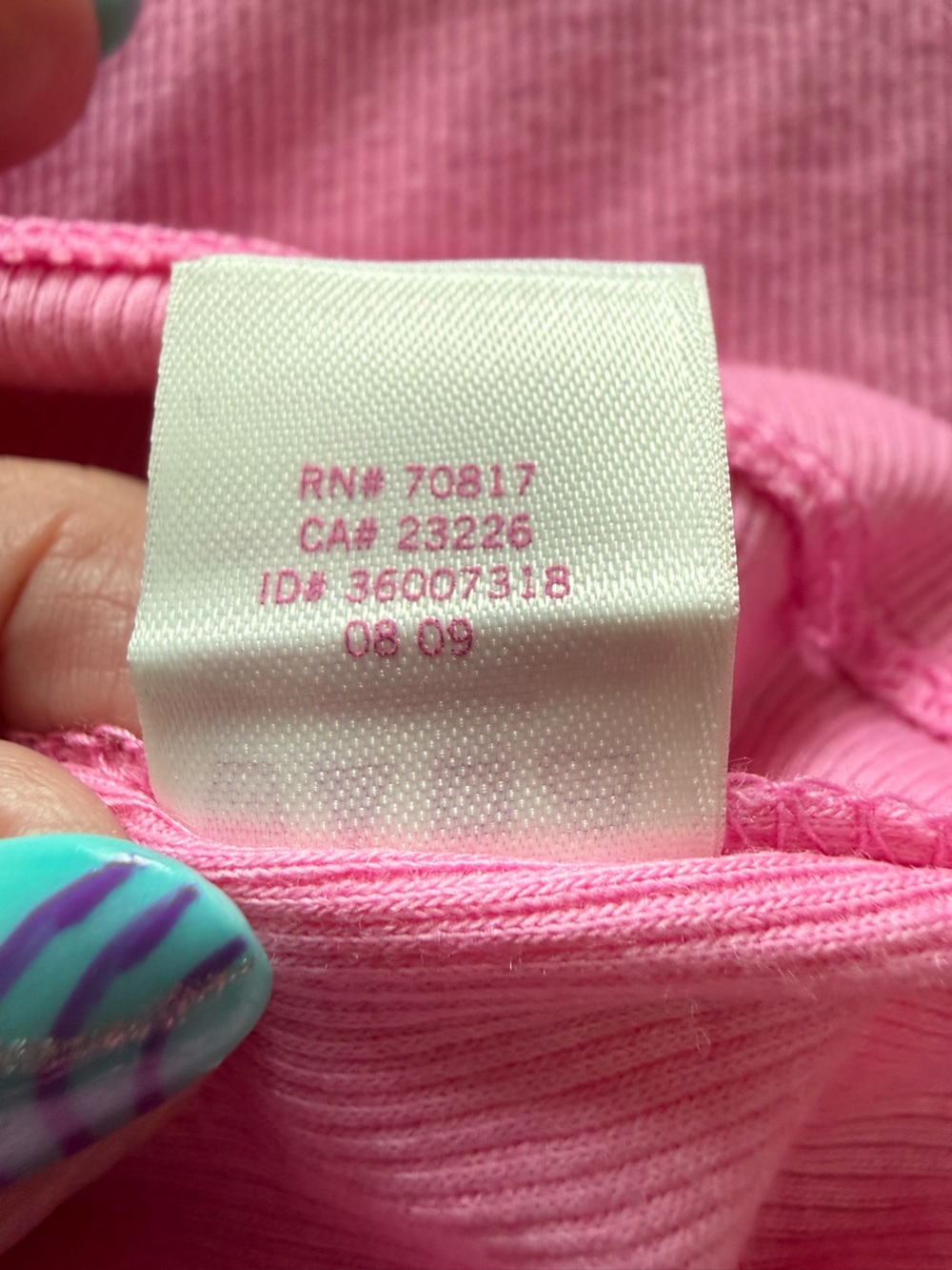 NWT Vintage Y2K Victoria's Secret PINK Rhinestone Ribbed Tank Top Medium - Picture 5 of 6